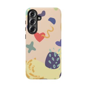 Abstract Heart & Shapes Phone Case