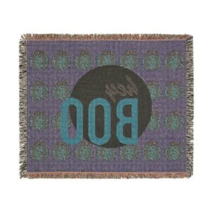 Cozy Halloween Pumpkin Woven Throw Blanket - Image 7