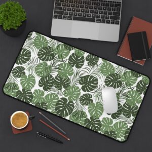 Tropical Monstera Office Desk Mat