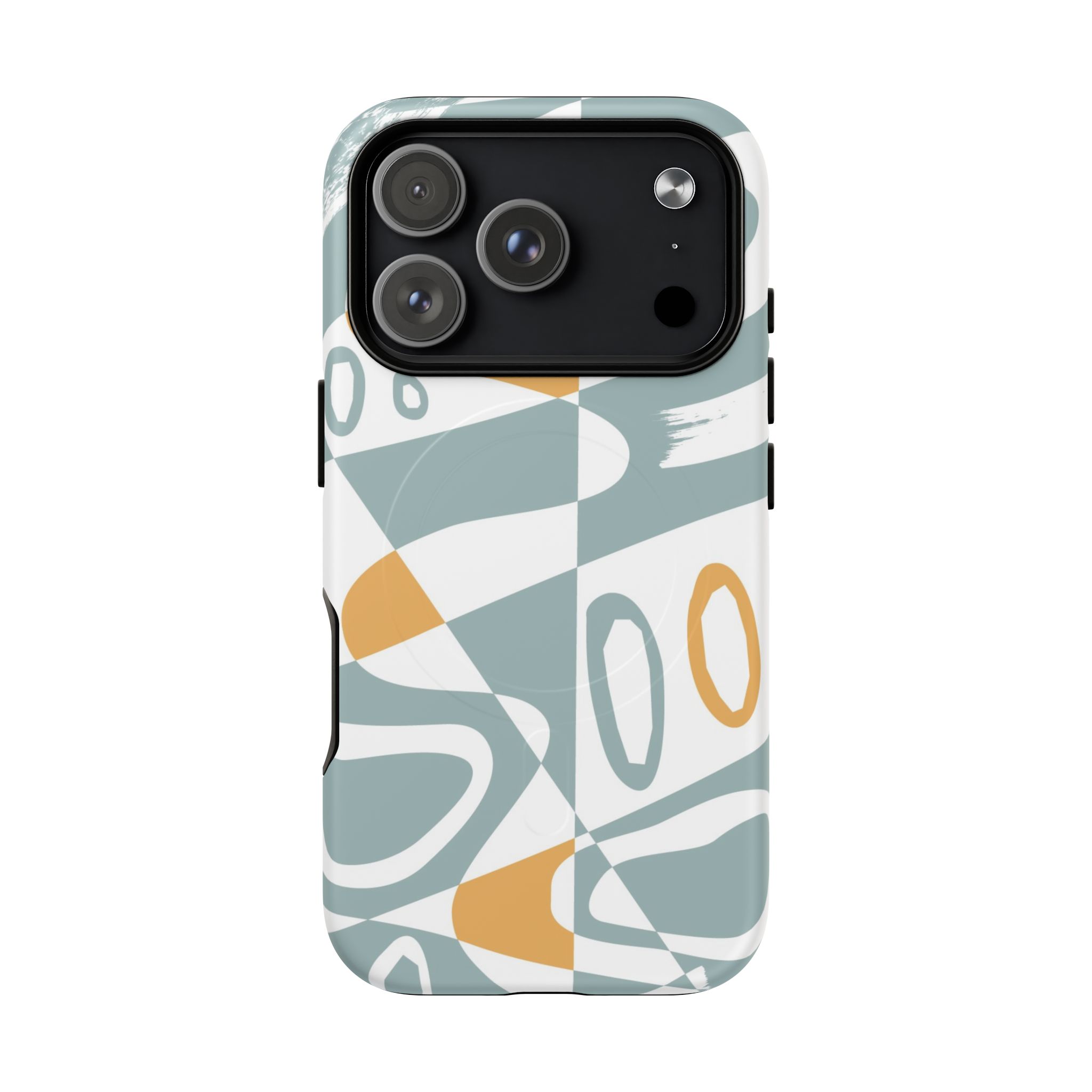 Abstract Retro Swirl Design Magnetic Phone Case