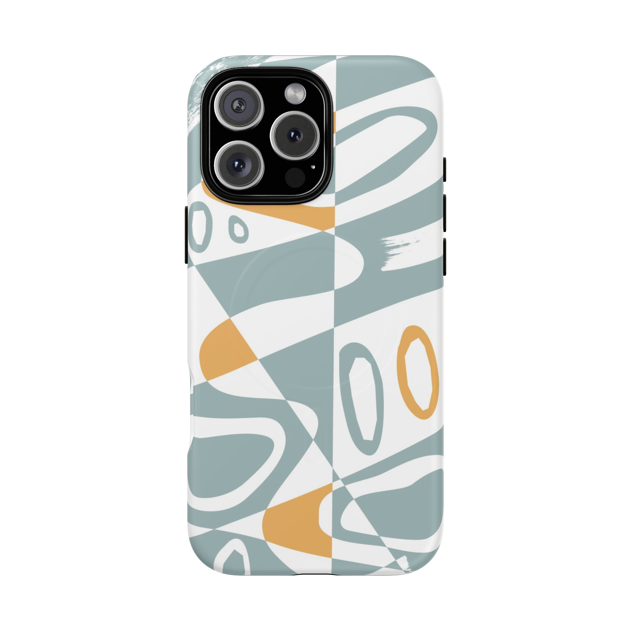 Abstract Retro Swirl Design Magnetic Phone Case