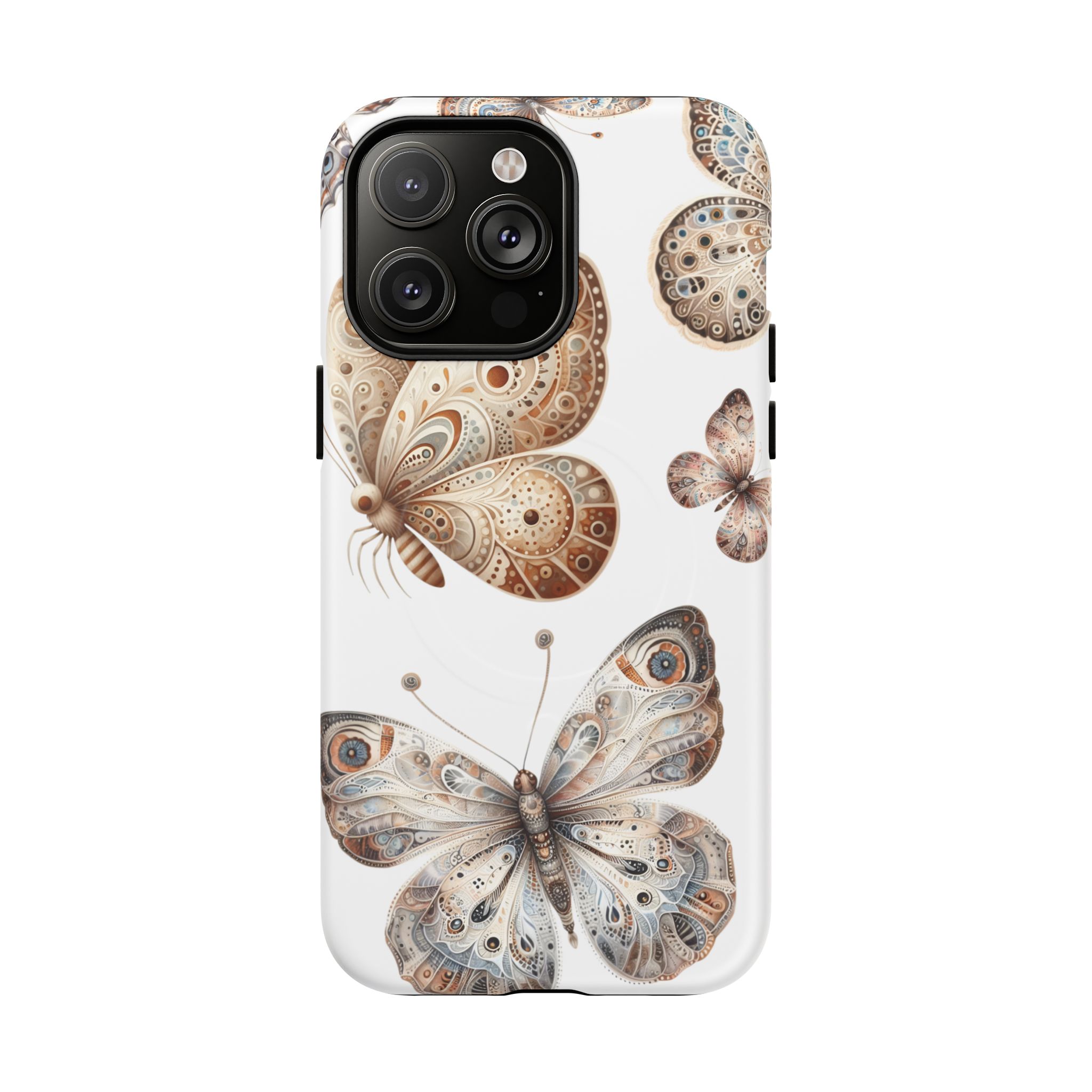 Butterfly Floral Tough Magnetic iPhone Case