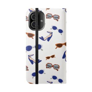 Sunglasses & Heels Pattern Flip Phone Case