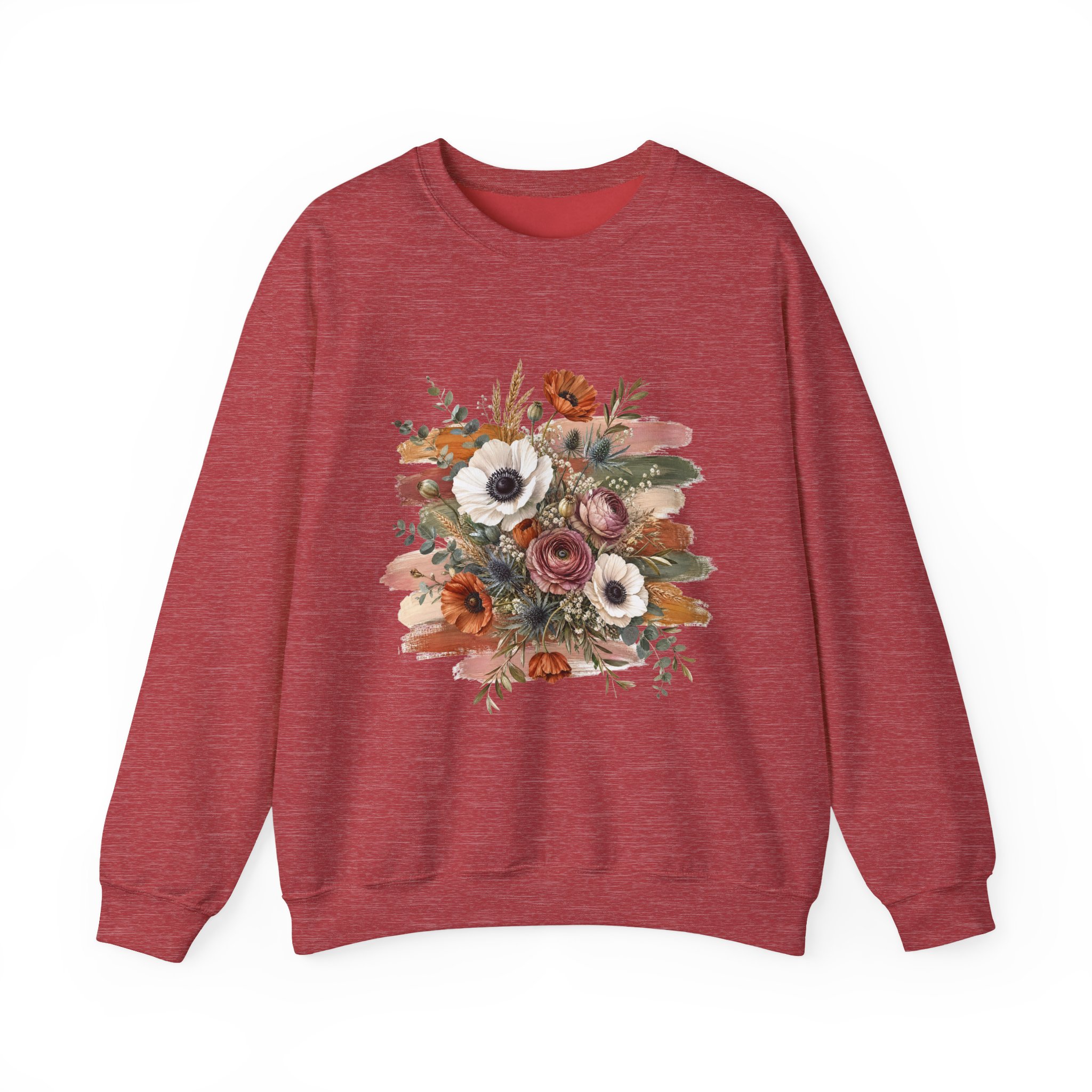Vintage Floral Rustic Anemone & Poppy Bouquet Sweatshirt Vintage Floral Rustic Anemone & Poppy Bouquet Sweatshirt