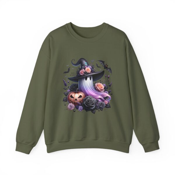 Cute Witch Hat, Pumpkin & Bats Sweatshirt