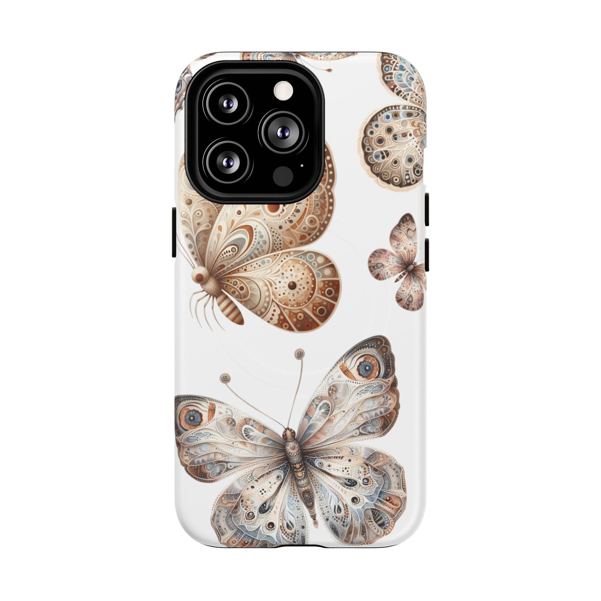 Butterfly Floral Tough Magnetic iPhone Case
