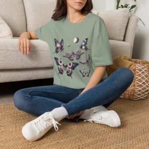 Celestial Moths Moon Phase T-Shirt
