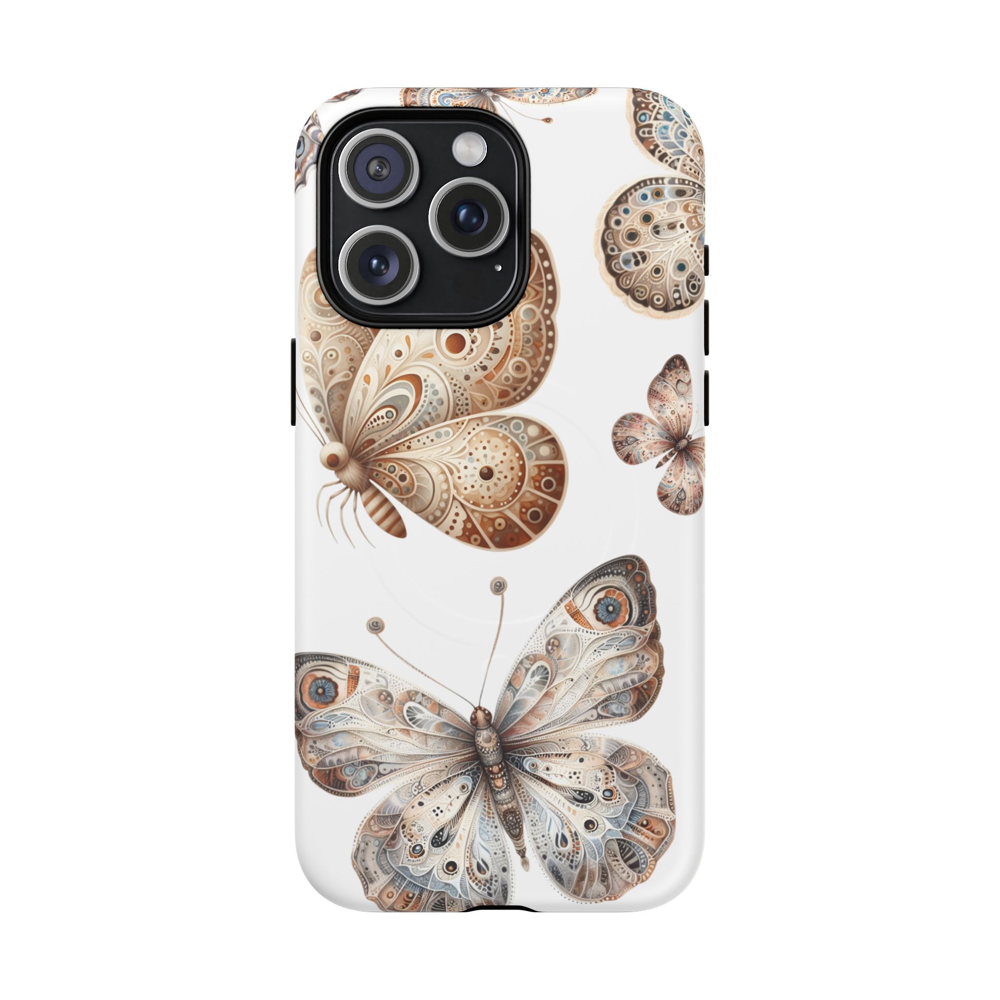 Butterfly Floral Tough Magnetic iPhone Case