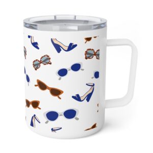 Blue Heels & Sunglasses 10oz Insulated Coffee Mug