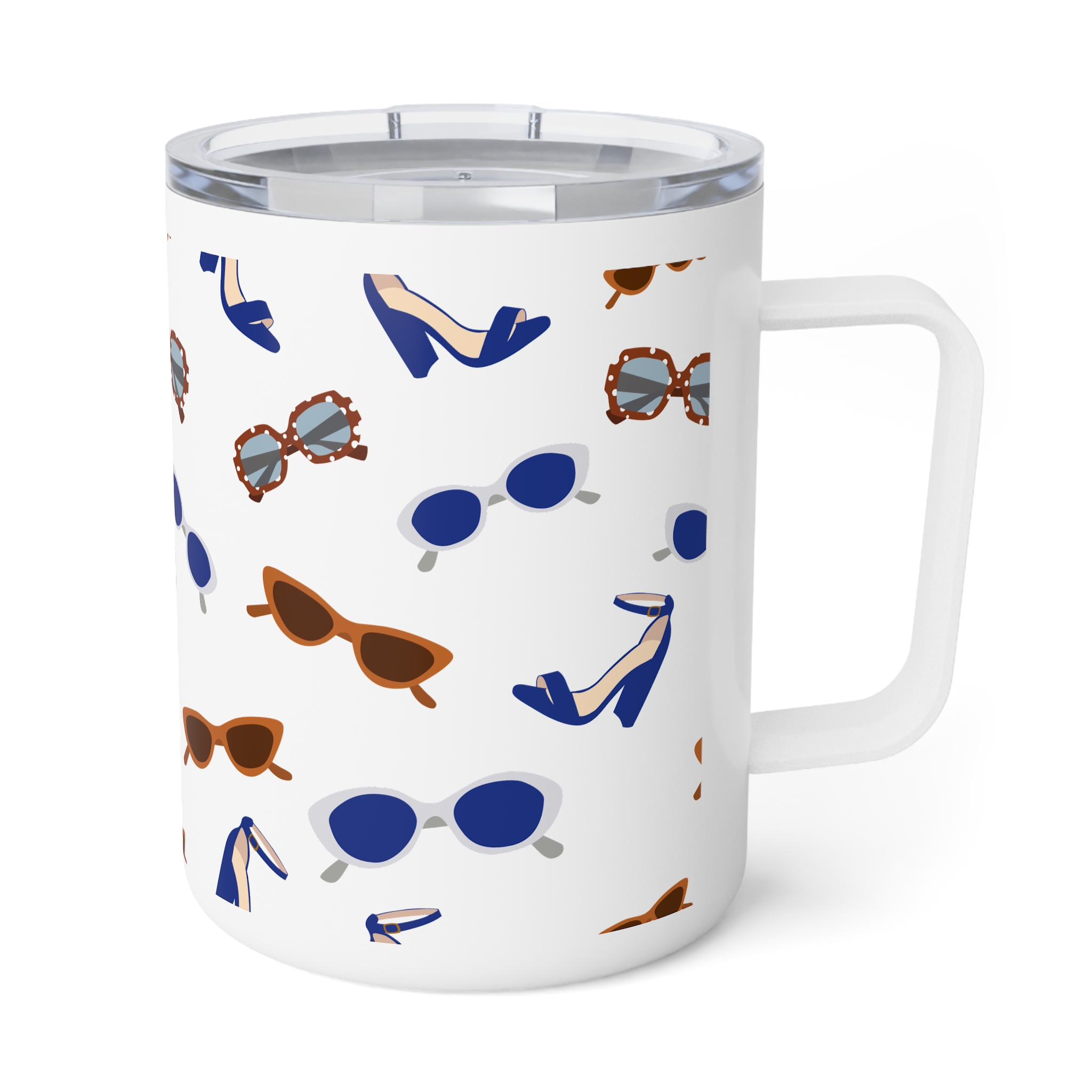 Blue Heels & Sunglasses 10oz Insulated Coffee Mug