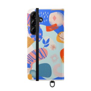 Abstract Colorful Collage Flip Phone Case