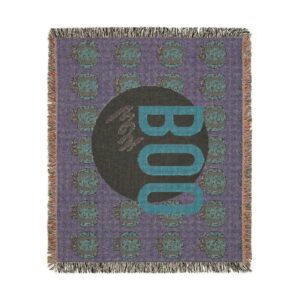 Cozy Halloween Pumpkin Woven Throw Blanket - Image 8
