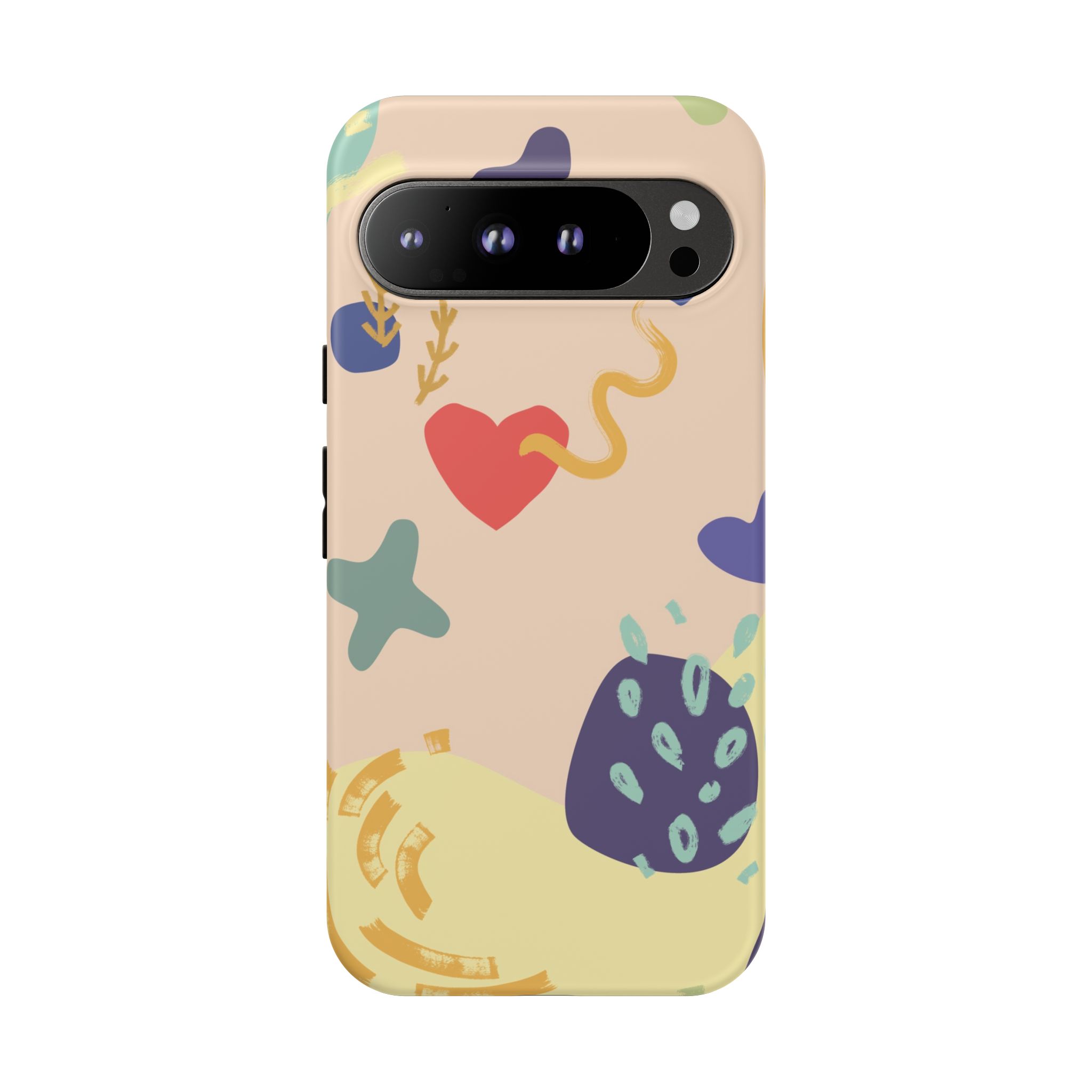 Abstract Heart & Shapes Phone Case