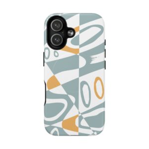Abstract Retro Swirl Design Magnetic Phone Case