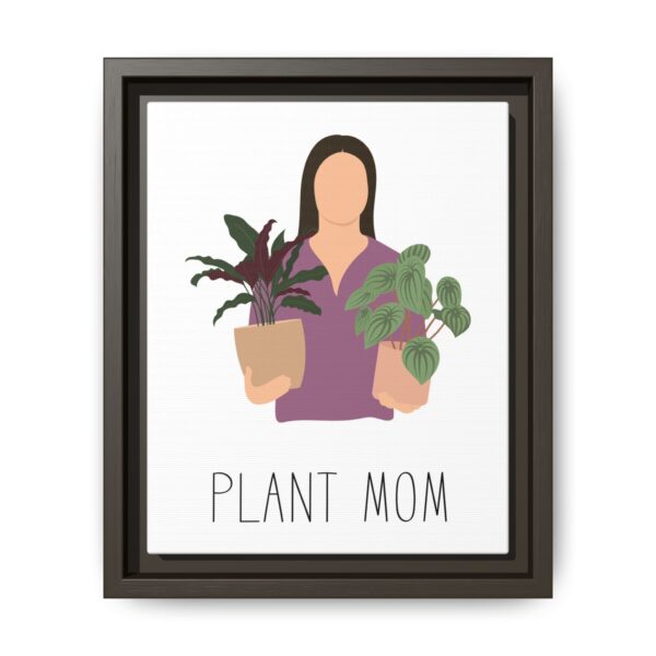 Plant Mom Framed Canvas Print