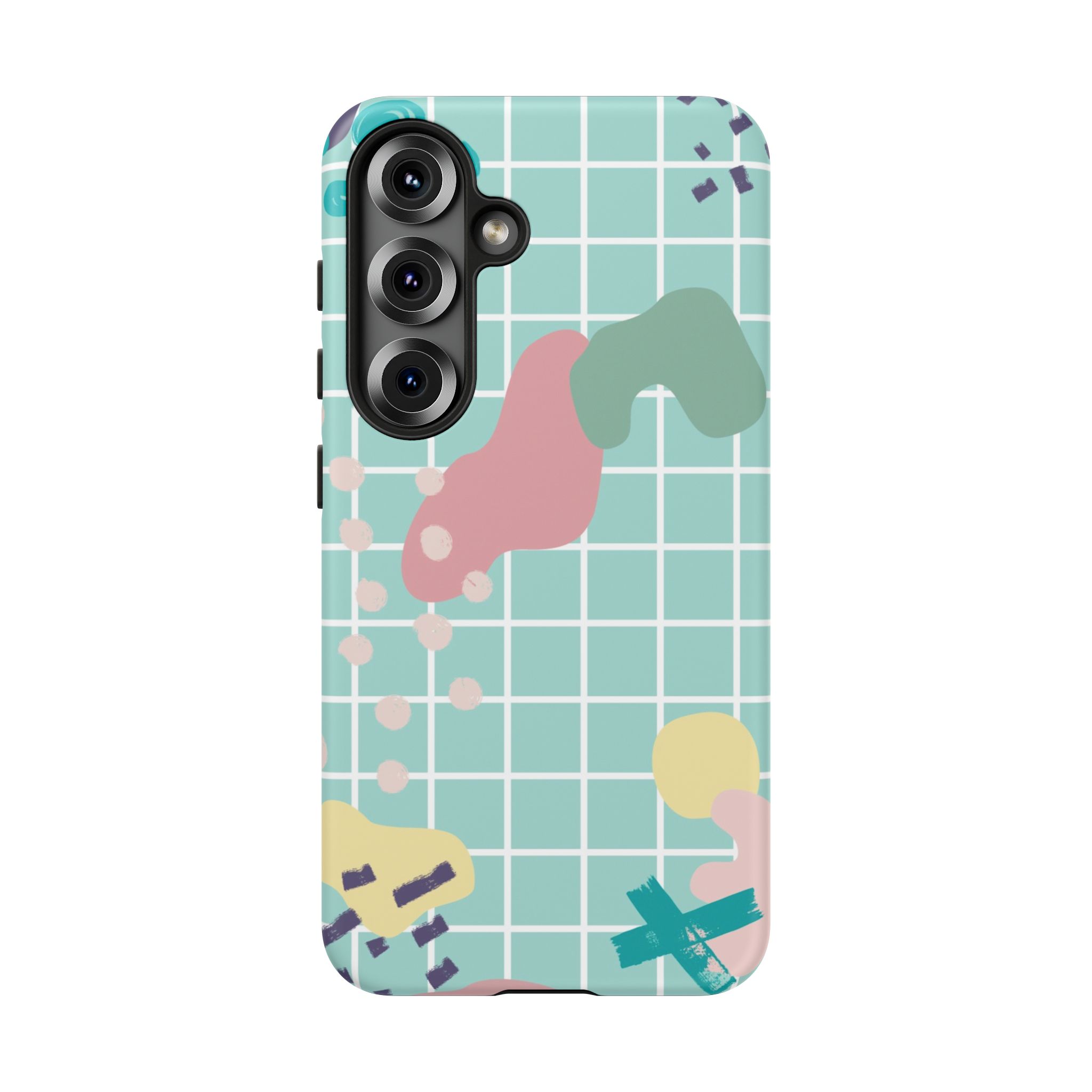 Pastel Abstract Grid Tough Phone Case