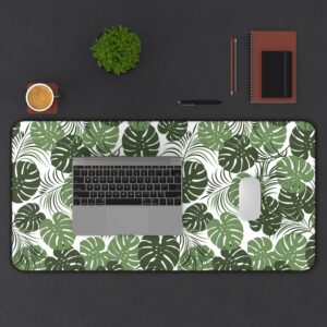 Tropical Monstera Office Desk Mat
