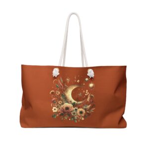 Celestial Moon Floral Weekender Travel Bag