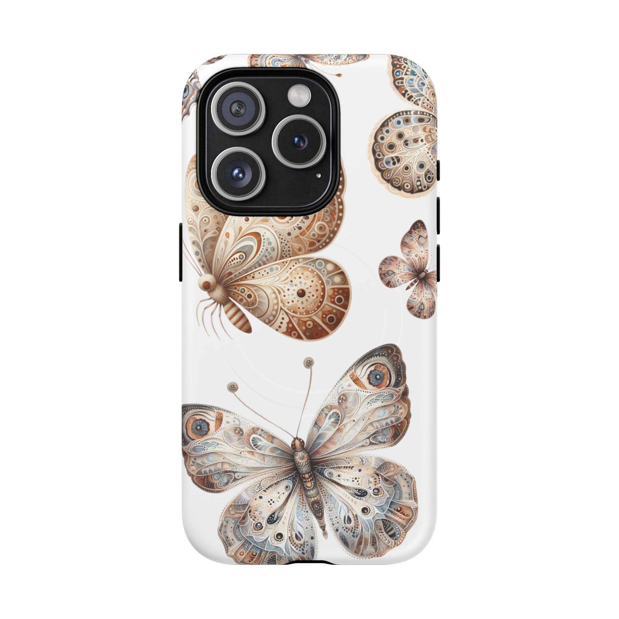 Butterfly Floral Tough Magnetic iPhone Case