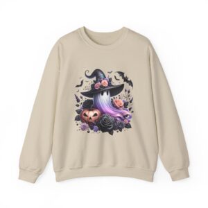 Cute Witch Hat, Pumpkin & Bats Sweatshirt