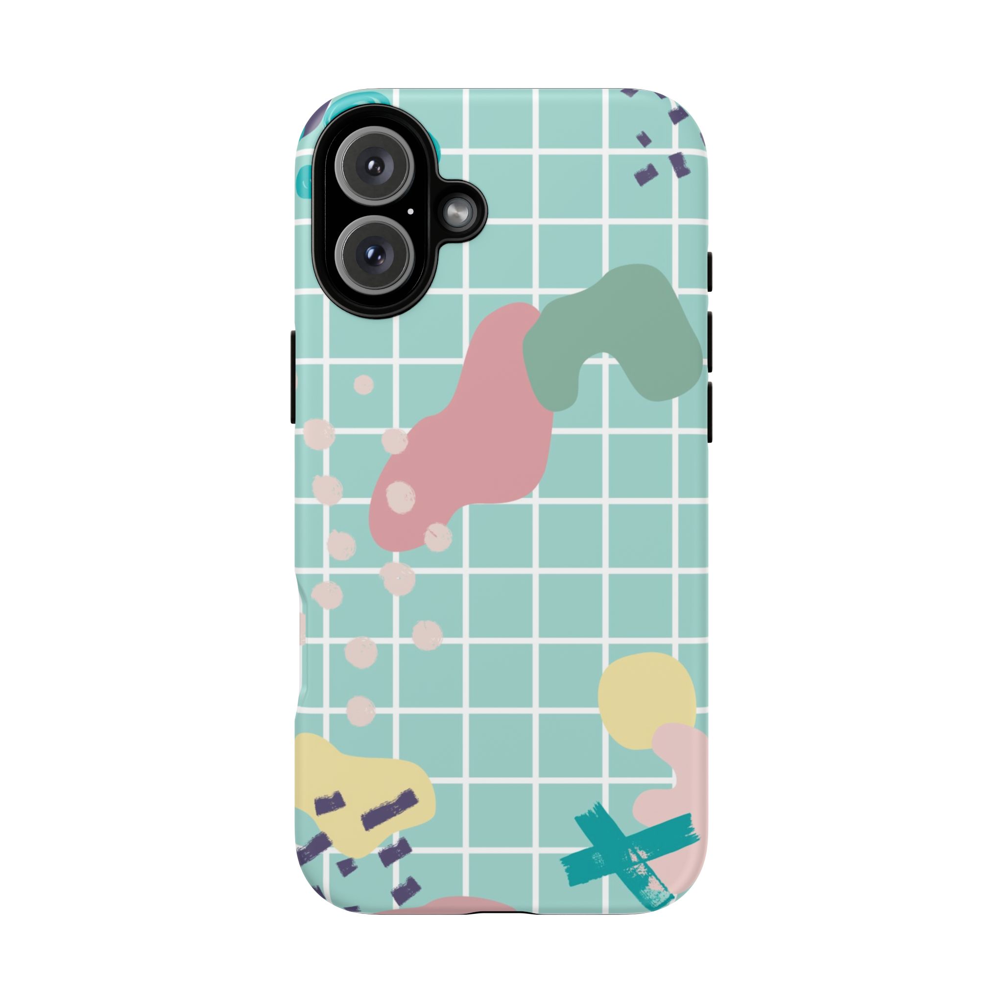 Pastel Abstract Grid Tough Phone Case