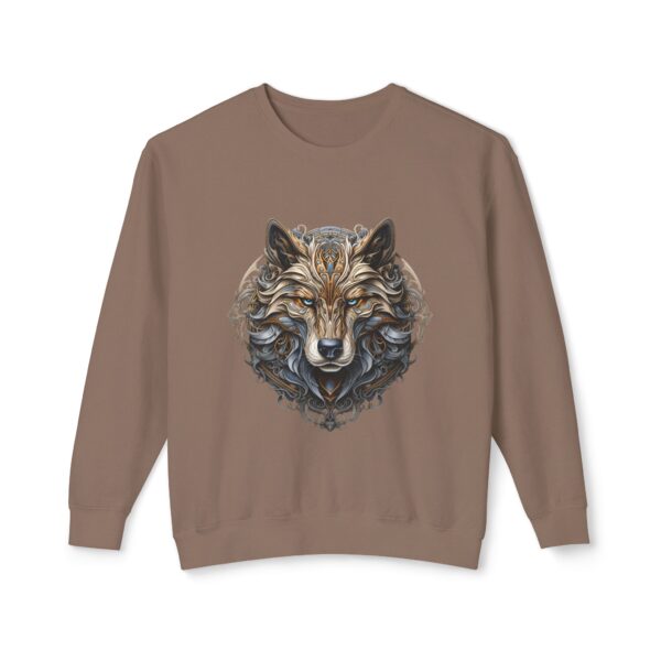 Tribal Wolf Head Crewneck Sweatshirt