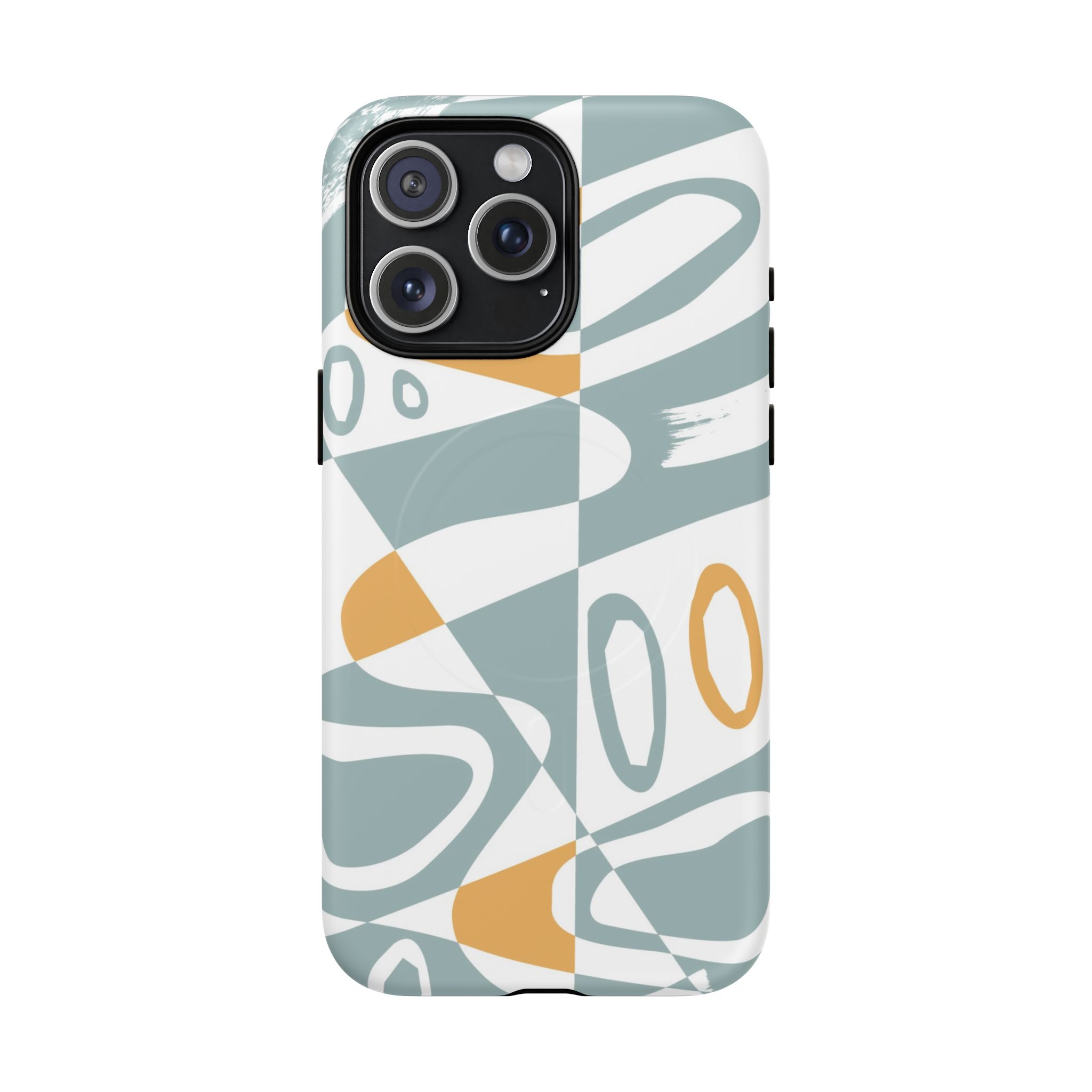 Abstract Retro Swirl Design Magnetic Phone Case