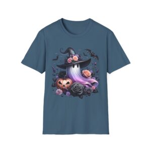 Cute Floral Witchy Ghost Hat T-Shirt