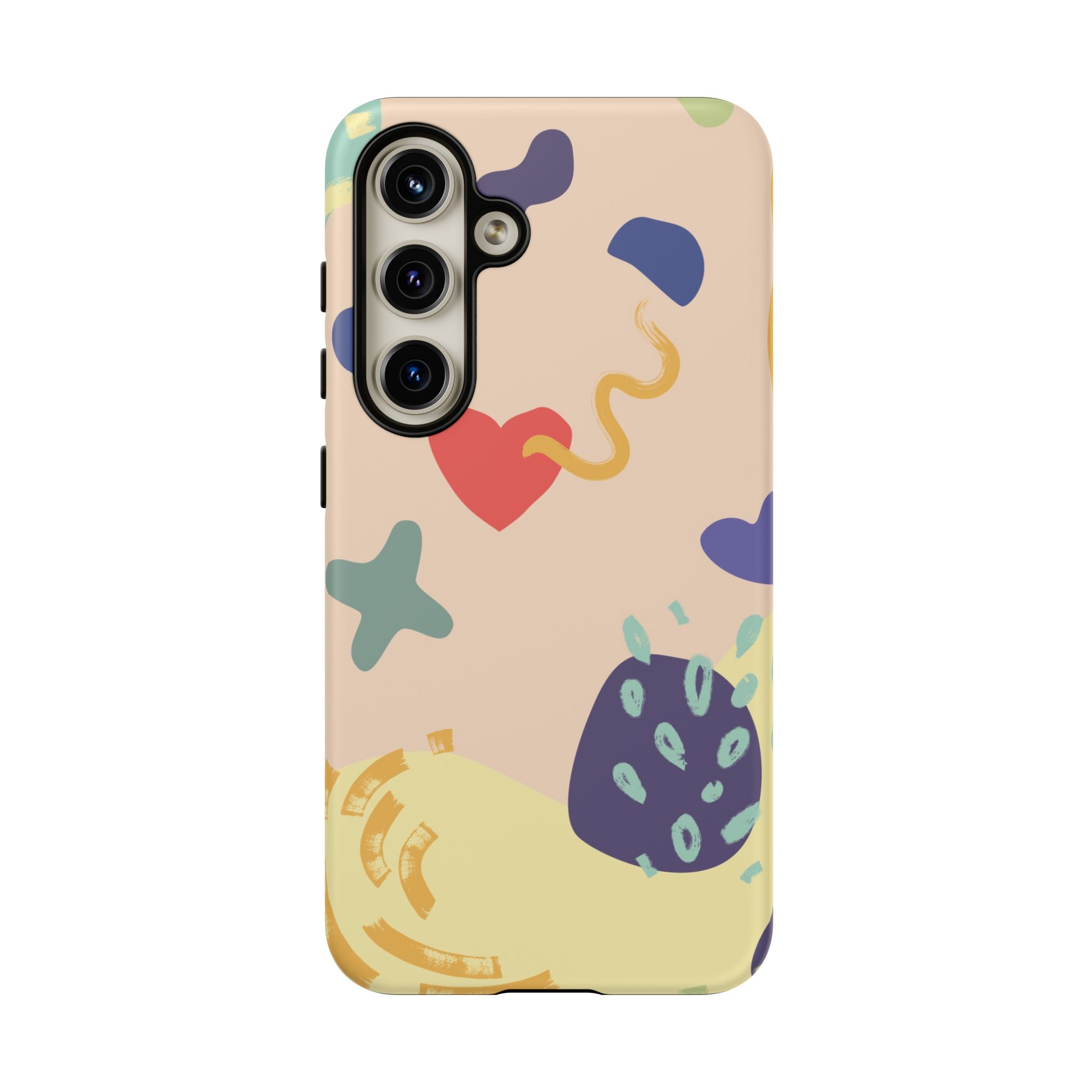 Abstract Heart & Shapes Phone Case