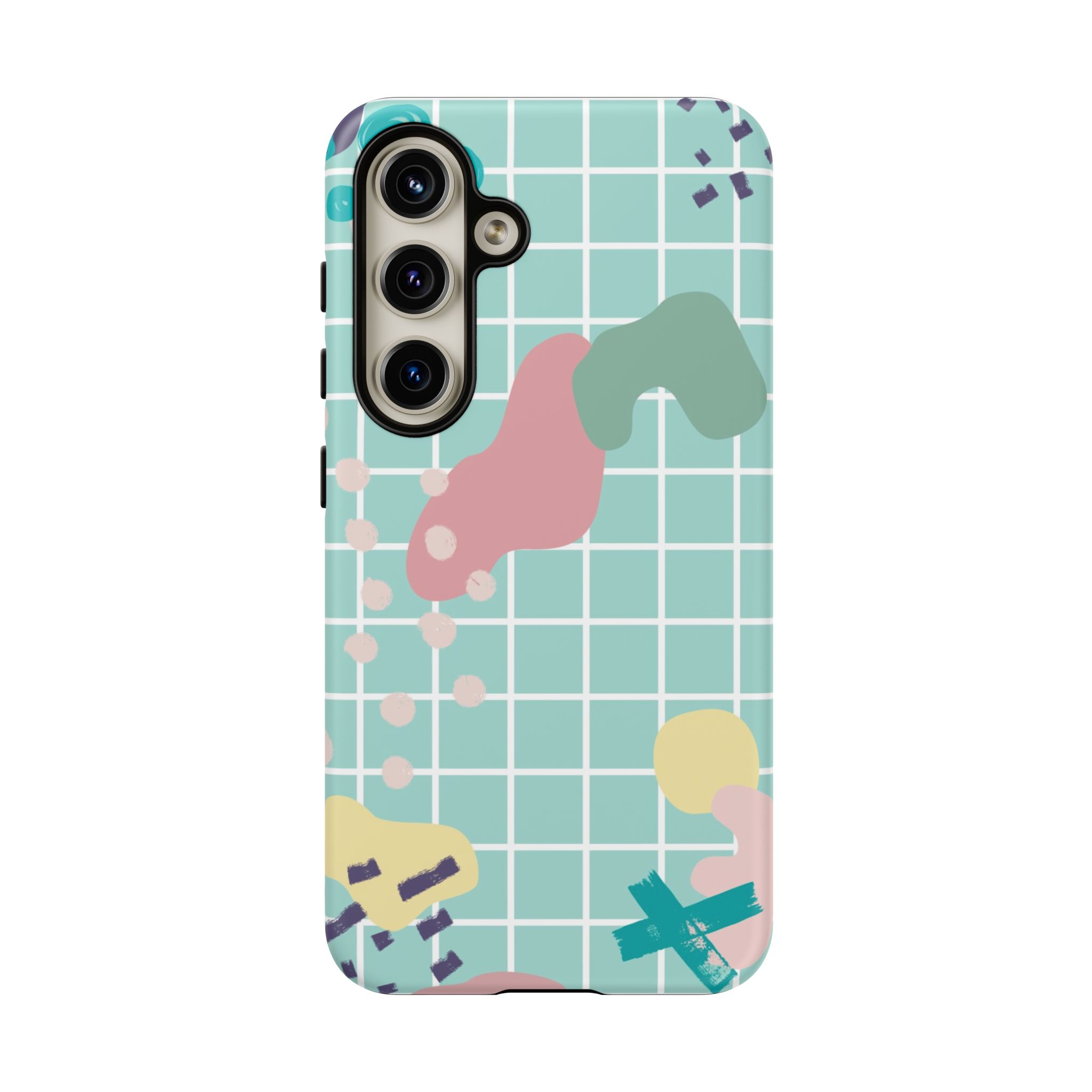 Pastel Abstract Grid Tough Phone Case
