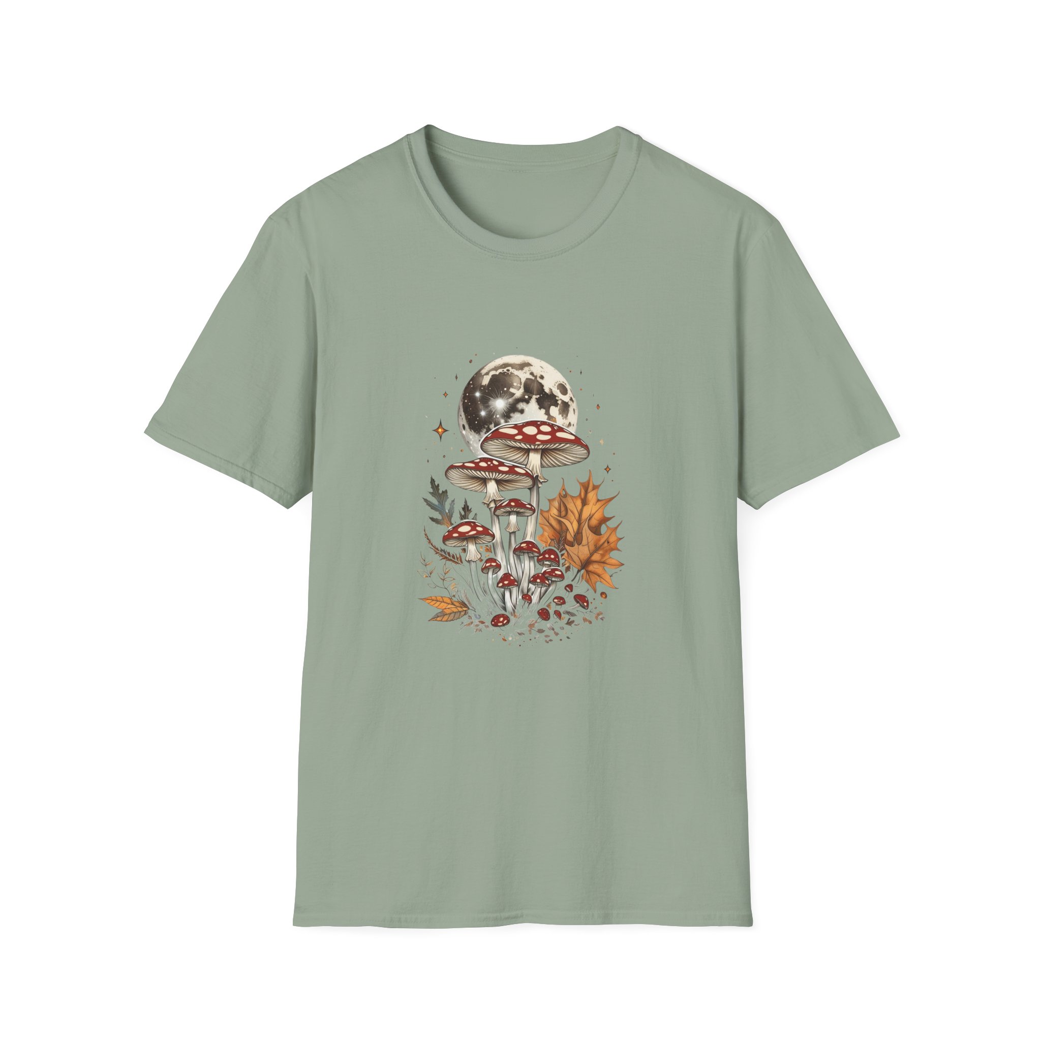Vintage Moonlit Toadstool Mushroom T-Shirt