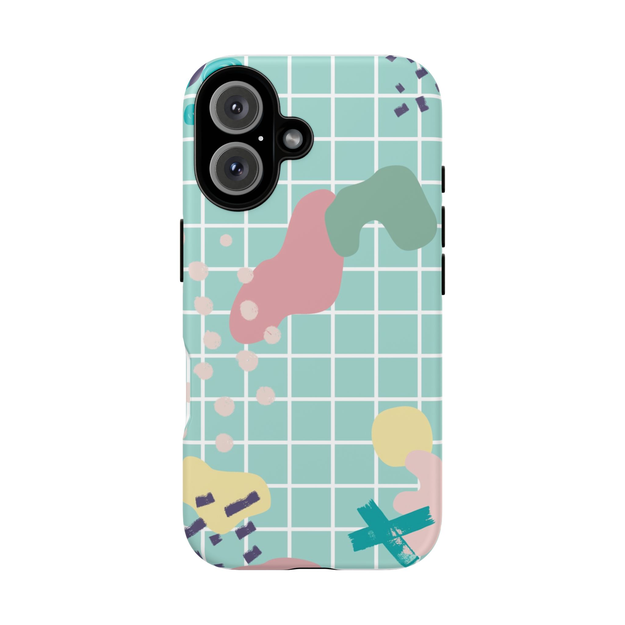 Pastel Abstract Grid Tough Phone Case