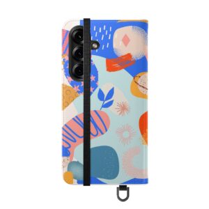 Abstract Colorful Collage Flip Phone Case