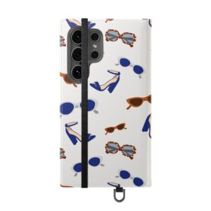Sunglasses & Heels Pattern Flip Phone Case