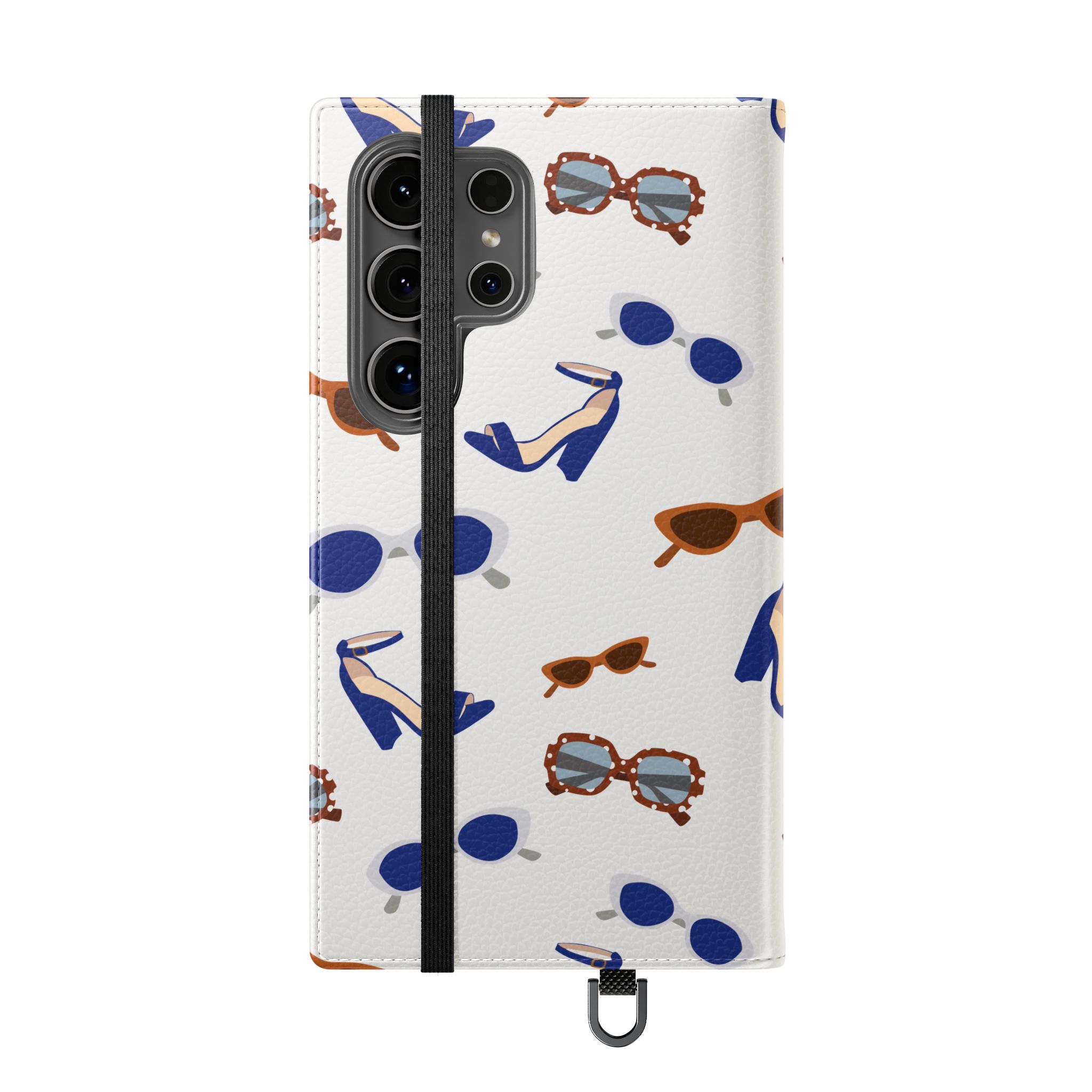Sunglasses & Heels Pattern Flip Phone Case