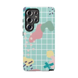Pastel Abstract Grid Tough Phone Case