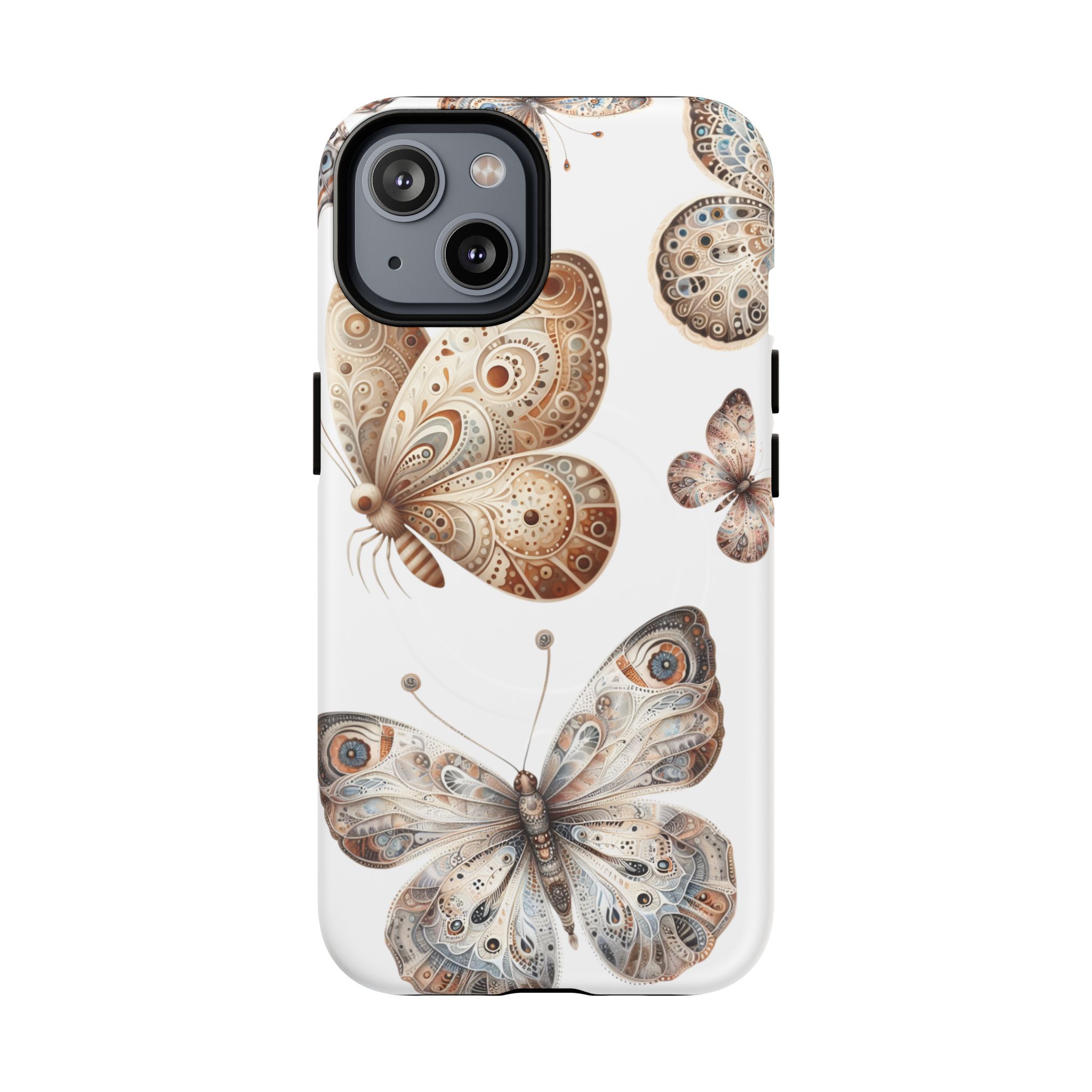 Butterfly Floral Tough Magnetic iPhone Case