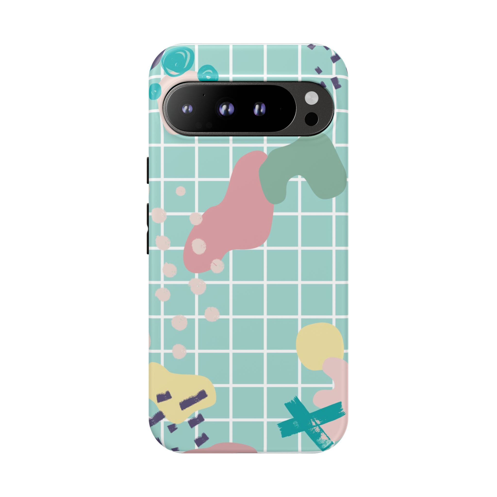 Pastel Abstract Grid Tough Phone Case