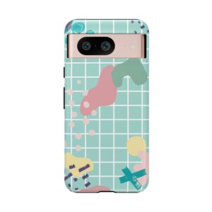 Pastel Abstract Grid Tough Phone Case