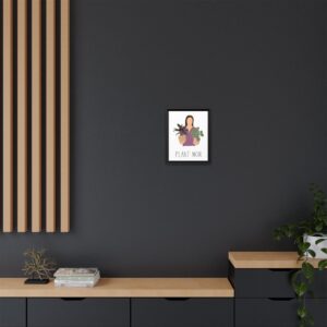 Plant Mom Framed Canvas Print