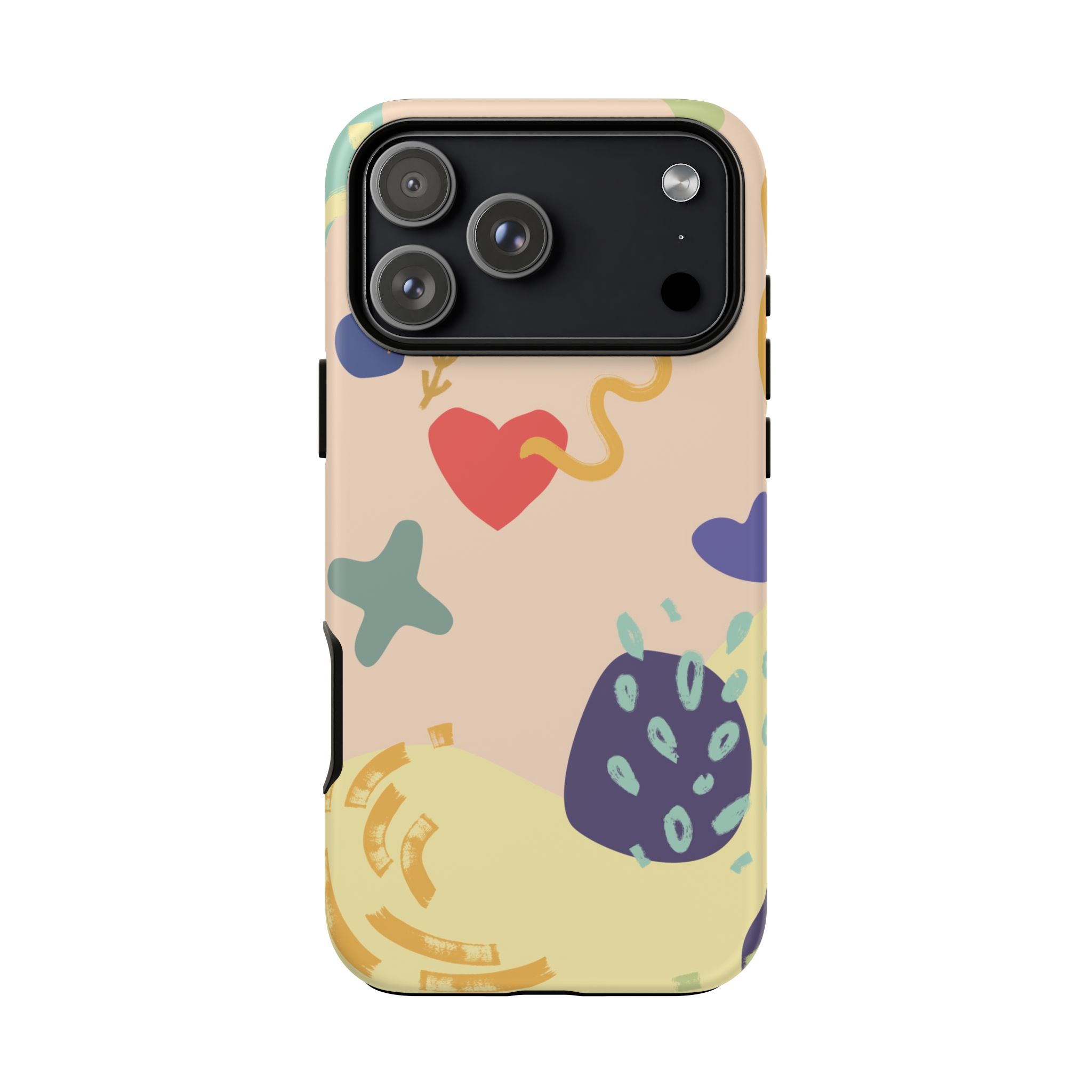 Abstract Heart & Shapes Phone Case