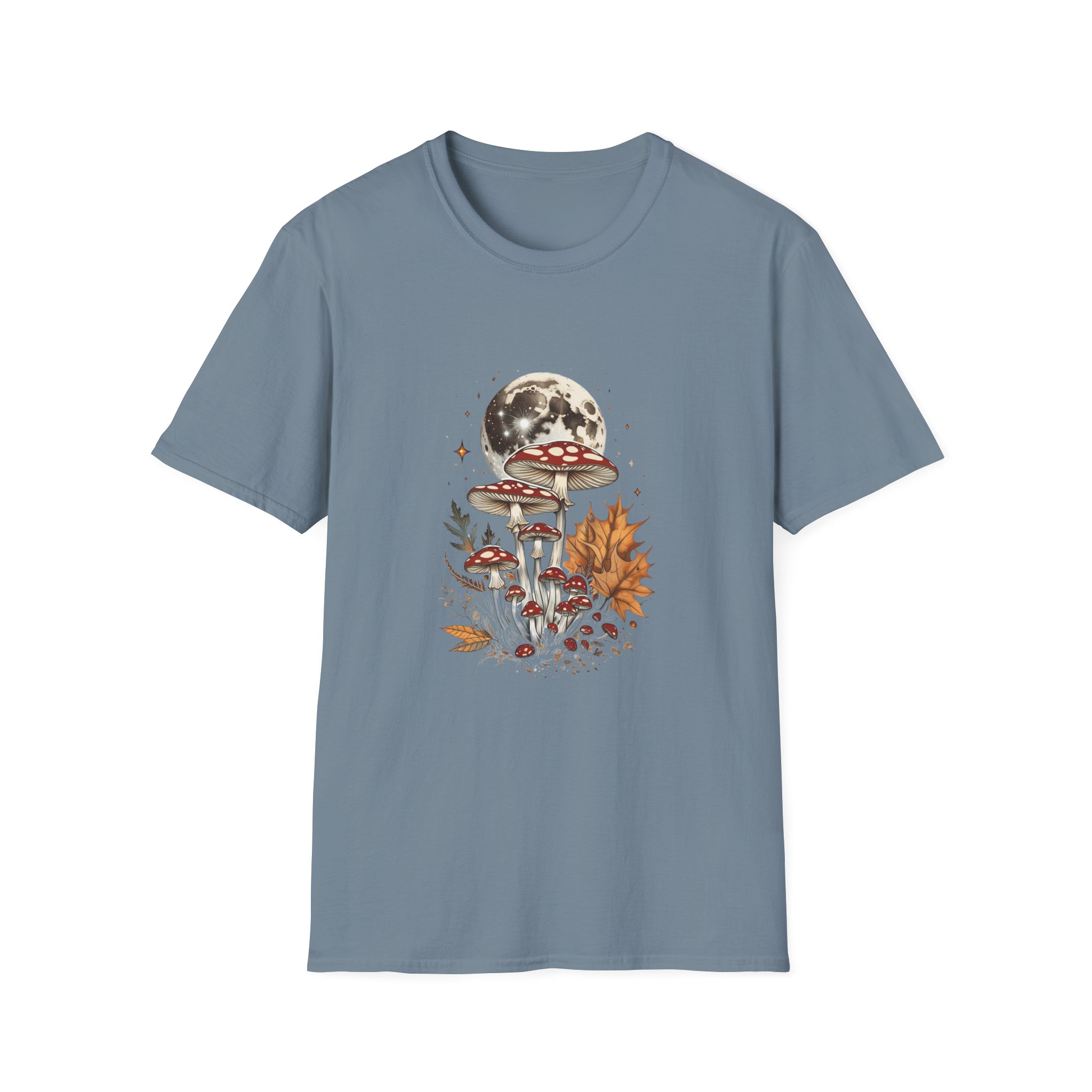 Vintage Moonlit Toadstool Mushroom T-Shirt