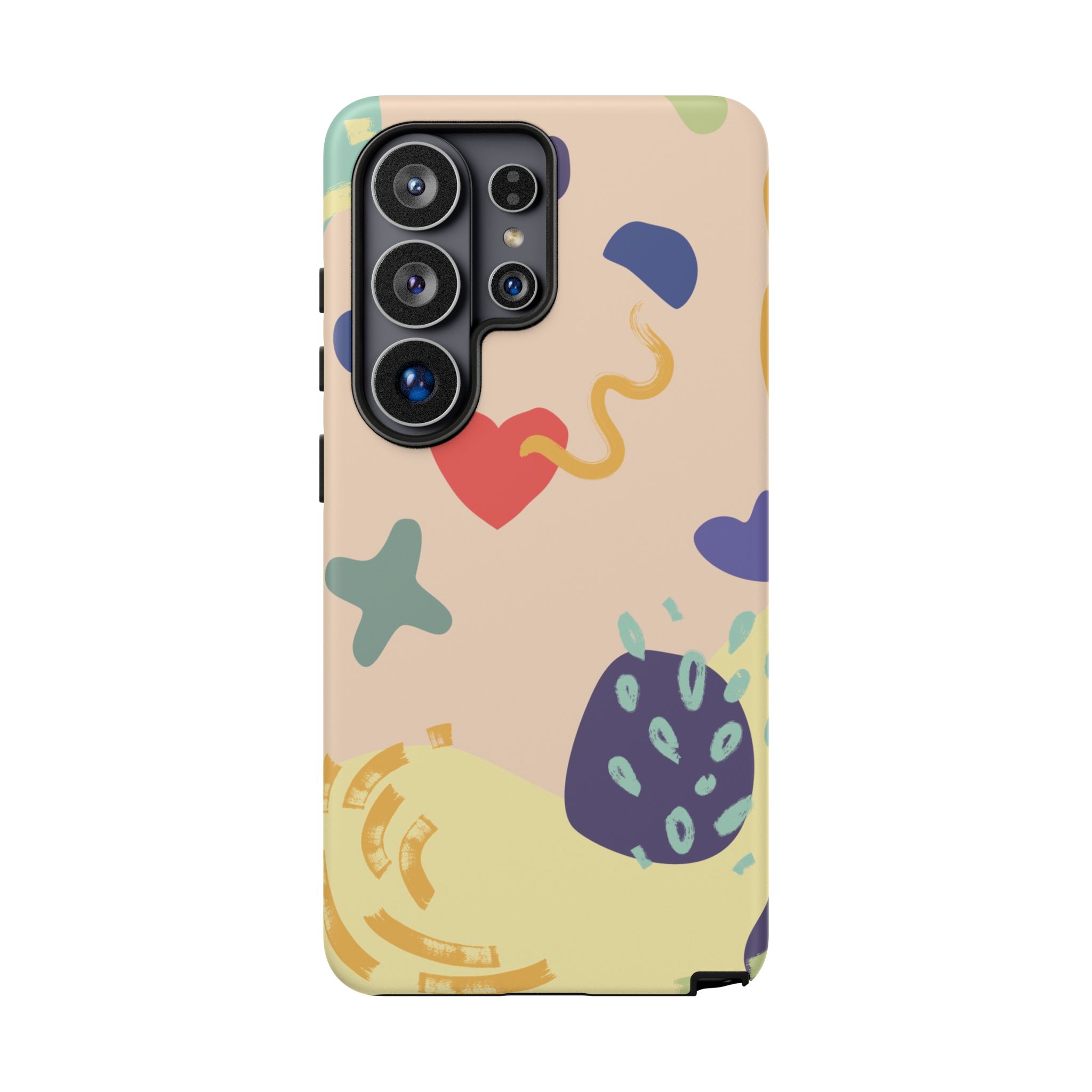 Abstract Heart & Shapes Phone Case