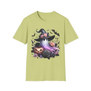 Cute Floral Witchy Ghost Hat T-Shirt