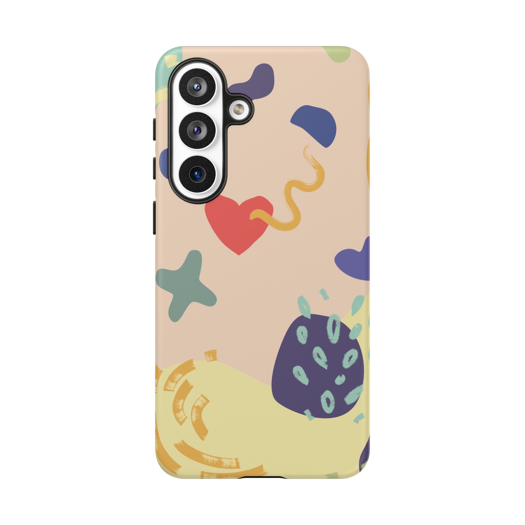 Abstract Heart & Shapes Phone Case