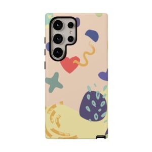 Abstract Heart & Shapes Phone Case