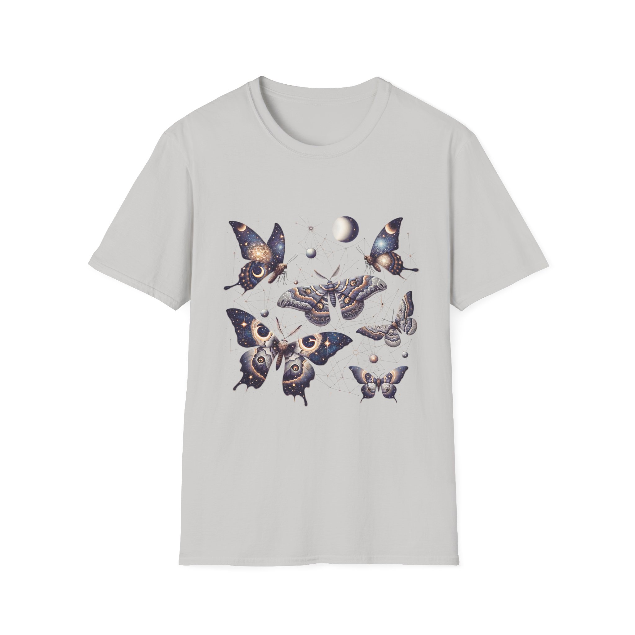 Celestial Moths Moon Phase T-Shirt