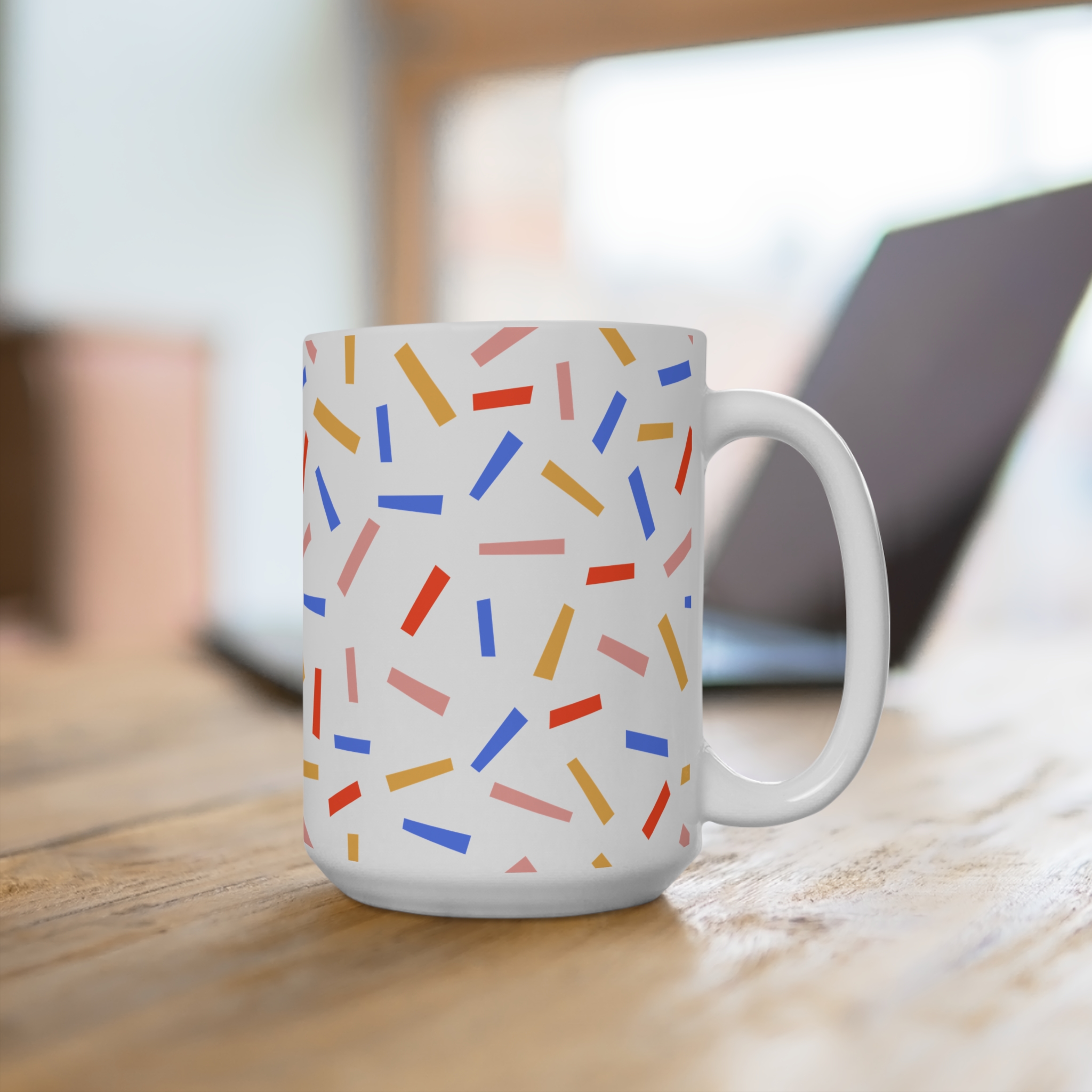 Confetti Sprinkle 15oz Ceramic Mug