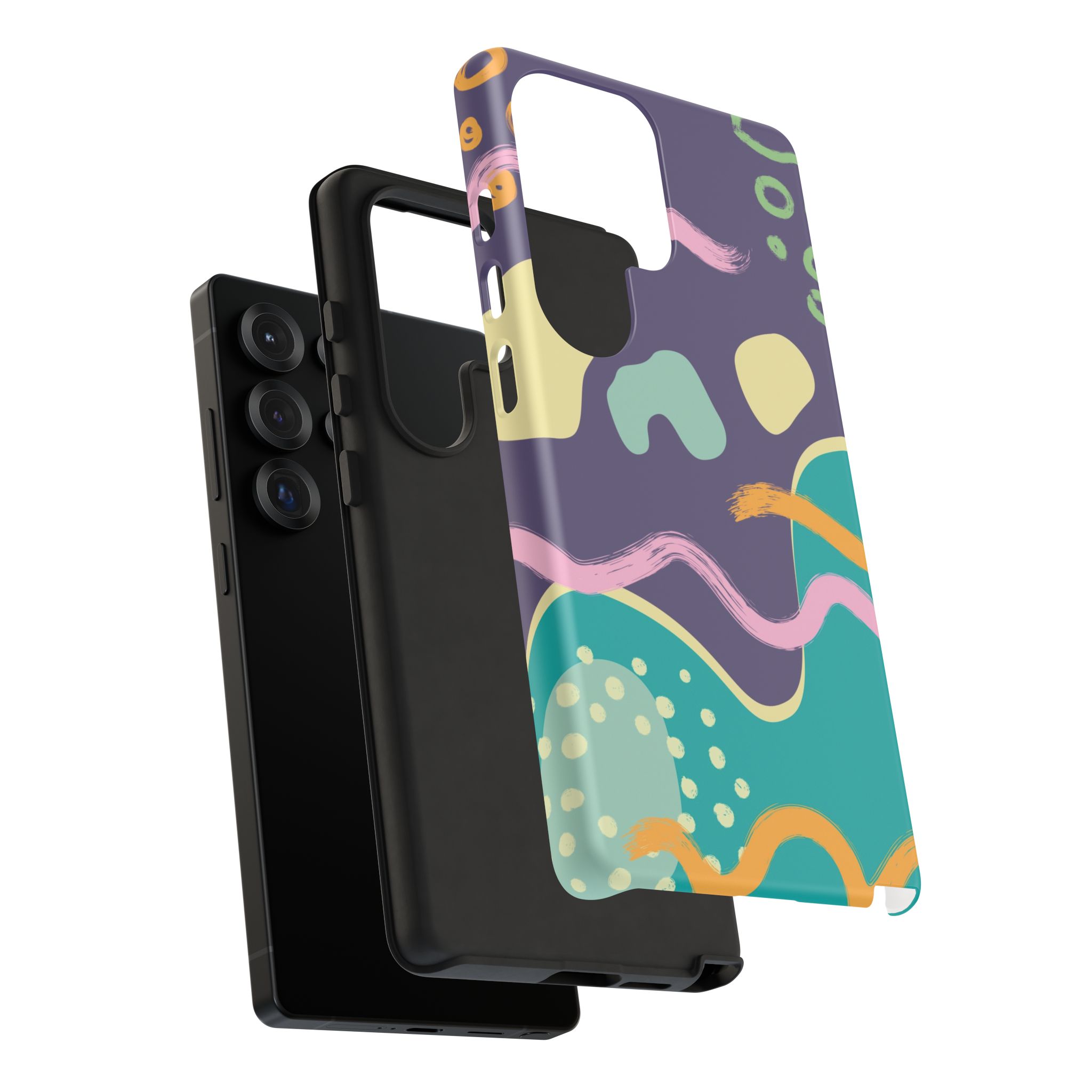 Abstract Colorful Wave Phone Case