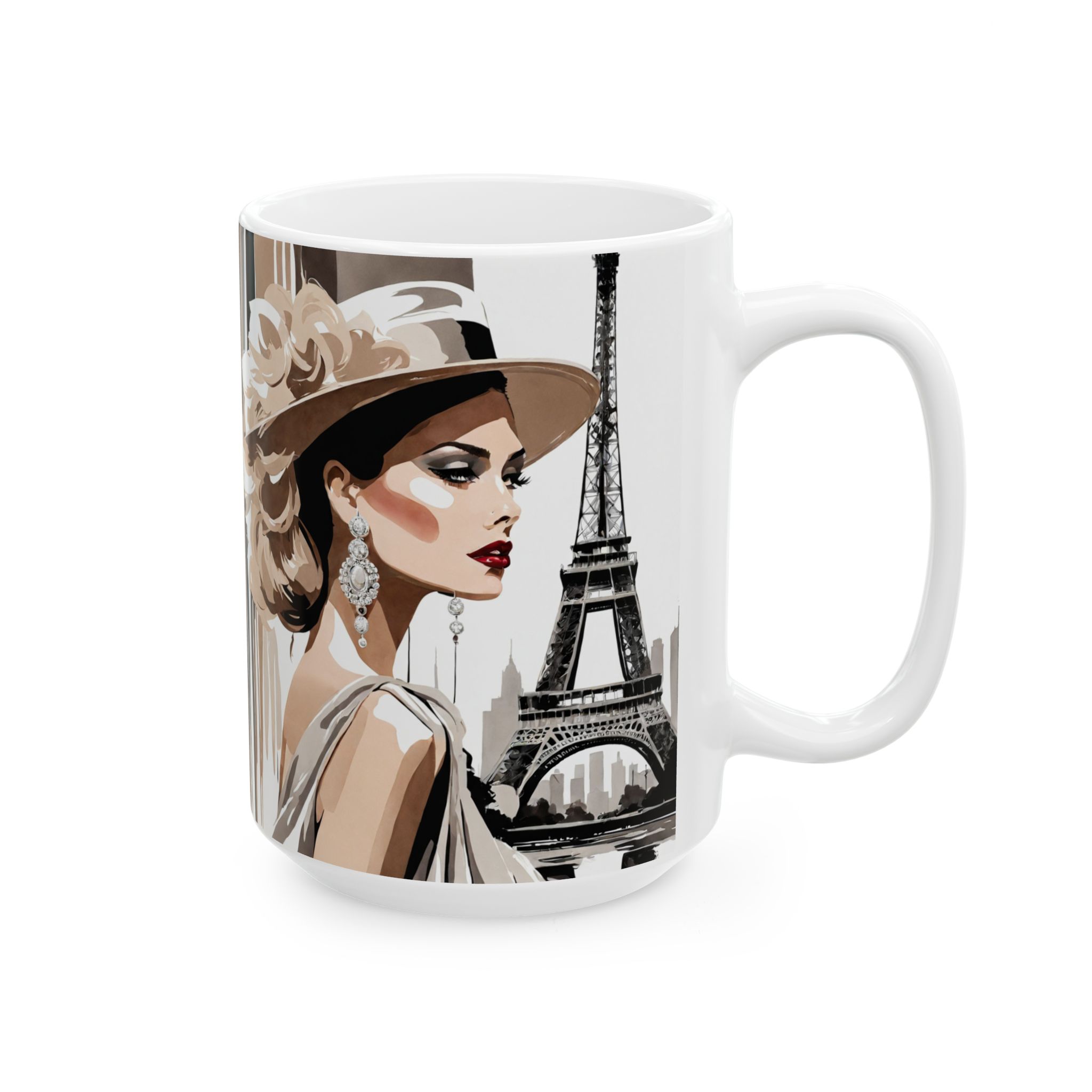 Vintage Eiffel Tower Coffee Cup (11oz & 15oz)